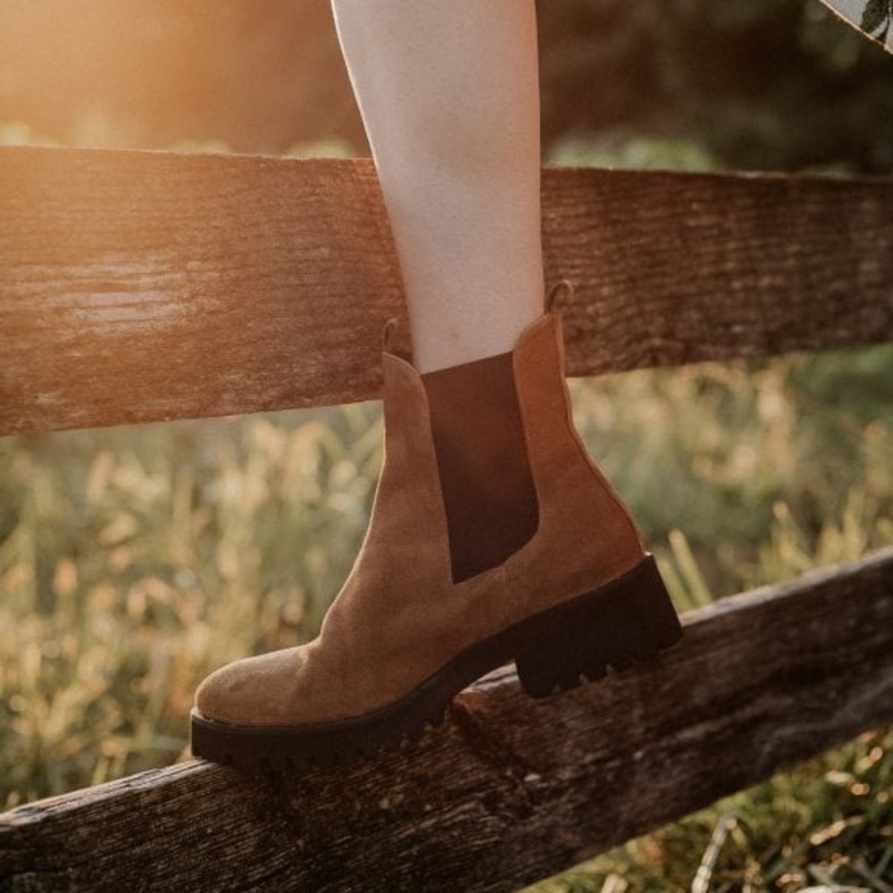 Marc Fisher Tan Ankle Booties
